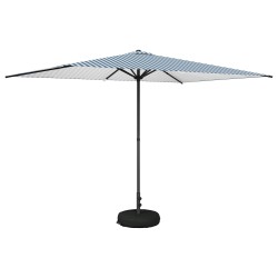 Parasol de jardin avec base 200 x 300 cm Polyester 640659640659
