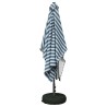 Parasol de jardin avec base 200 x 300 cm Polyester 640659640659