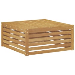 Table de jardin Bois d'Acacia Massif Blanc 79 x 79 x 37 cm 640684640684