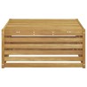 Table de jardin Bois d'Acacia Massif Blanc 79 x 79 x 37 cm 640684640684