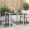 Table de Jardin Blanc 90 x 90 x 75 cm polyrotin 640699640699