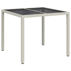 Table de Jardin Blanc 90 x 90 x 75 cm polyrotin 640699640699