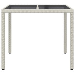 Table de Jardin Blanc 90 x 90 x 75 cm polyrotin 640699640699