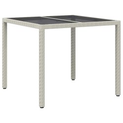 Table de Jardin Blanc 90 x 90 x 75 cm polyrotin 640699640699