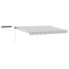 Auvent rétractable électrique Gris clair et blanc 2,5 x 2 m 640720640720