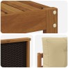 Ensemble de canapés d'extérieur 5 pcs Naturel et Beige 640737640737