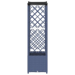 Lit Élevé avec Treillis et Toit Gris 163 x 40 x 138 cm PP 640746640746