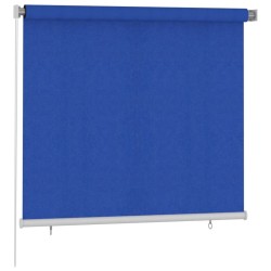 Store roulant d'extérieur 165 (l) x 140 (H) cm bleu HDPE 640750640750