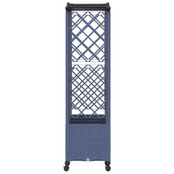 Lit Élevé avec Treillis et Toit Gris 163 x 40 x 144 cm PP 640751640751