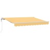 Auvent rétractable Sable 450 × 300 cm Tissu et Aluminium 640753640753