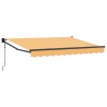 Auvent rétractable Sable 4,5 × 3 m Polyester et métal 640755640755