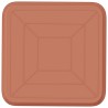 Plateau carré à fleurs 24 pcs Rouge brique 32 x 32 x 2,5 cm 640768640768