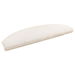 Tapis d'escalier auto-adhésifs 15 pcs Blanc 80 x 24,5 x 3,5 cm 640770640770