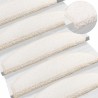 Tapis d'escalier auto-adhésifs 15 pcs Blanc 80 x 24,5 x 3,5 cm 640770640770