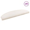 Tapis d'escalier auto-adhésifs 15 pcs Blanc 80 x 24,5 x 3,5 cm 640770640770