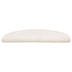 Tapis d'escalier auto-adhésifs 15 pcs Blanc 80 x 24,5 x 3,5 cm 640770640770
