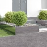 Bordure de Pelouse 4 pcs 100 x 100 x 35 cm Acier Argenté 640776640776