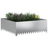 Bordure de Pelouse 4 pcs 100 x 100 x 35 cm Acier Argenté 640776640776
