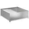 Bordure de Pelouse 4 pcs 100 x 100 x 35 cm Acier Argenté 640776640776
