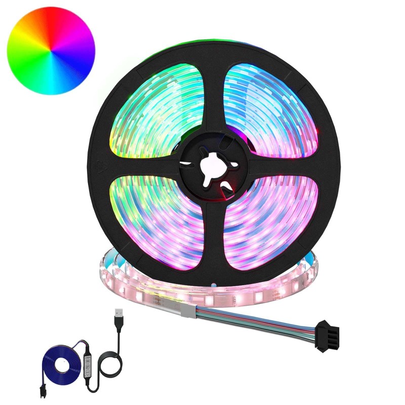 Bande LED 12 pcs Noir et Transparent 5100 mm 640777640777