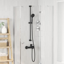 Ensemble de Douche Noir 150 cm Acier inoxydable 640789640789