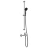 Ensemble de Douche Noir 150 cm Acier inoxydable 640789640789