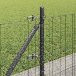 Clôture en fil soudé avec base en béton 25 x 0,6 m Gris Maille 640794640794