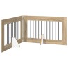 Porte de chien pliable avec supports 2 pcs Chêne Sonoma 640801640801