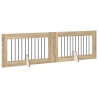 Porte de chien pliable avec supports 2 pcs Chêne Sonoma 640801640801