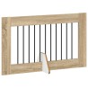Porte de chien pliable avec supports 2 pcs Chêne Sonoma 640801640801