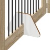 Porte de chien pliable avec supports 2 pcs Chêne Sonoma 640801640801
