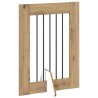 Porte de chien pliable avec supports 2 pcs Chêne artisanal 640803640803
