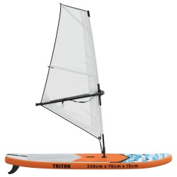 Planche SUP Gonflable avec Voile TRITON 330 x 76 x 15 cm Bleu 640805640805