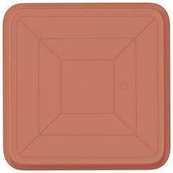 Plateau carré à fleurs 24 pcs Rouge brique 36 x 36 x 2.5 cm 640806640806