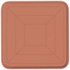Plateau carré à fleurs 24 pcs Rouge brique 36 x 36 x 2.5 cm 640806640806