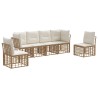Ensemble de canapés d'extérieur Naturel Polyester 640809640809