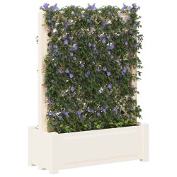 Grand pot avec trellis Blanc 99,5 x 43 x 133,5 PP 640813640813