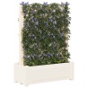 Grand pot avec trellis Blanc 99,5 x 43 x 133,5 PP 640813640813