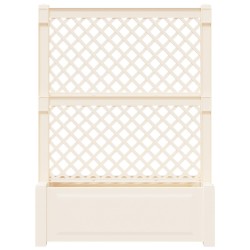 Grand pot avec trellis Blanc 99,5 x 43 x 133,5 PP 640813640813