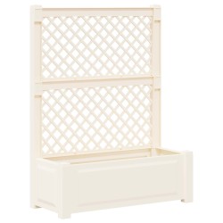 Grand bac avec treille Blanc 99,5 x 43 x 133,5 cm PP 640814640814