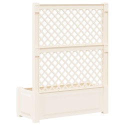 Grand bac avec treille Blanc 99,5 x 43 x 133,5 cm PP 640814640814