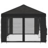 Gazebo avec murs latéraux 6 x 3 m Anthracite Polyester et Acier 640815640815