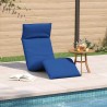 Transat pliant bleu royal 175 x 54 x 8,5 cm tissu Oxford 640823640823