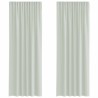 Rideaux en voile à œillets 2 pcs gris clair 640826640826