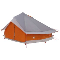 Tente Tipi Gris et orange 800 x 800 x 430 cm Polyester et Acier 640832640832