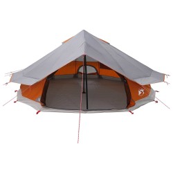 Tente Tipi Gris et orange 800 x 800 x 430 cm Polyester et Acier 640832640832