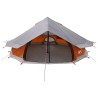 Tente Tipi Gris et orange 800 x 800 x 430 cm Polyester et Acier 640832640832