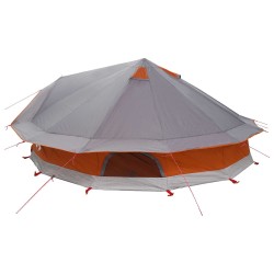 Tente Tipi Gris et orange 800 x 800 x 430 cm Polyester et Acier 640832640832