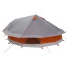Tente Tipi Gris et orange 800 x 800 x 430 cm Polyester et Acier 640832640832