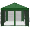 Gazebo avec murs latéraux 6 x 3 m Vert Polyester et Acier 190 640834640834